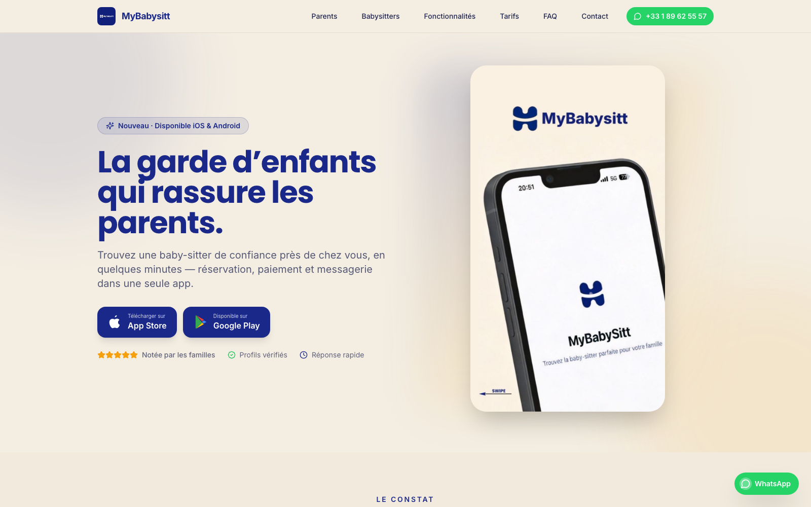 MyBabysitt, aperçu