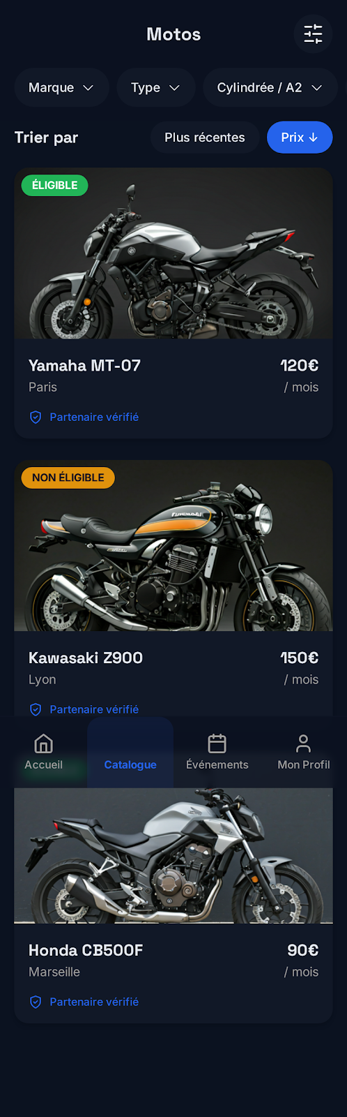 E-commerce marque blanche, écran 1