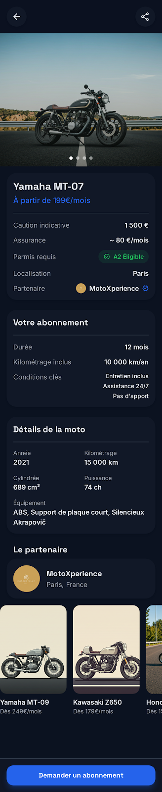 E-commerce marque blanche, écran 2