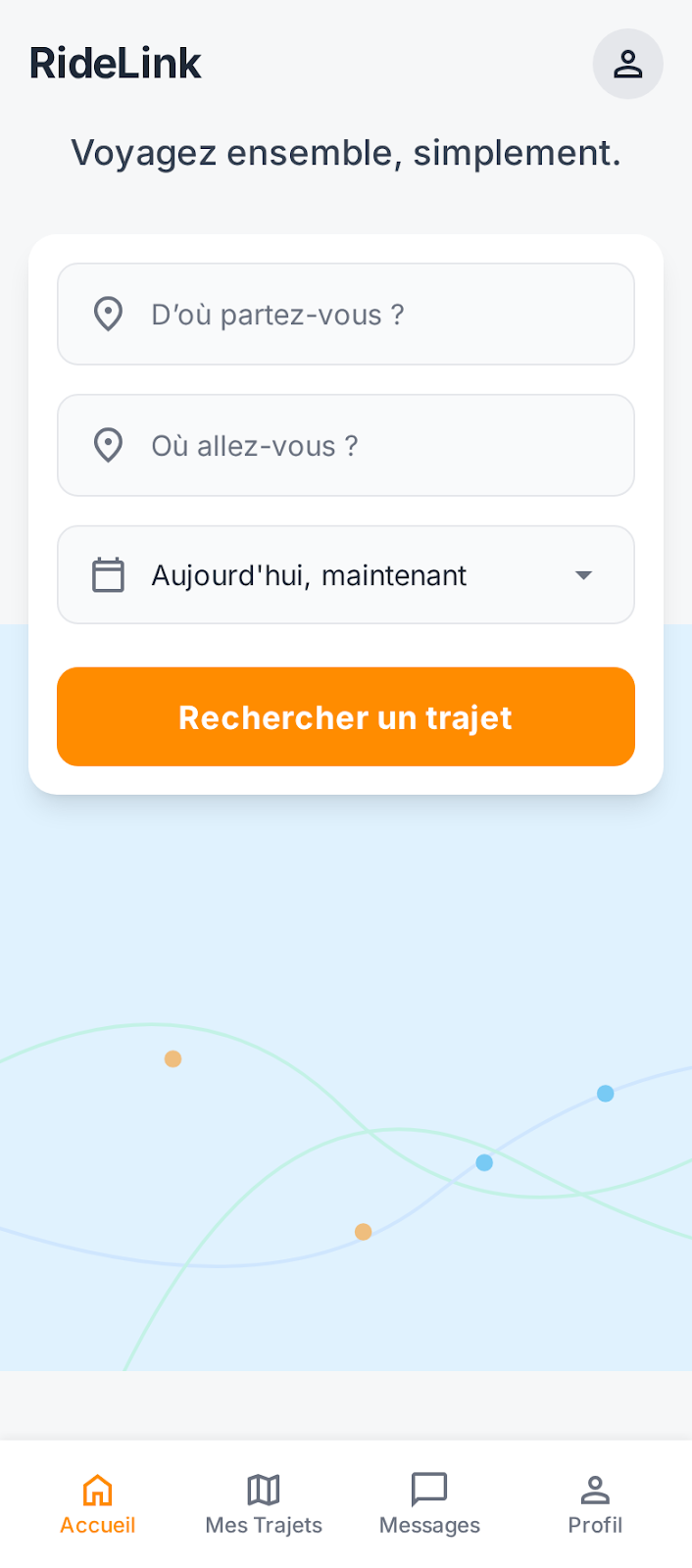 Covoiturage, écran 3