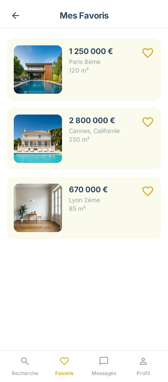 Immobilier luxe, écran 1