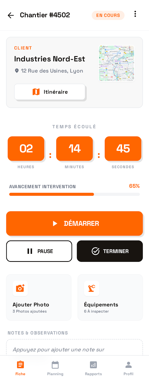Sécurité industrielle, écran 5
