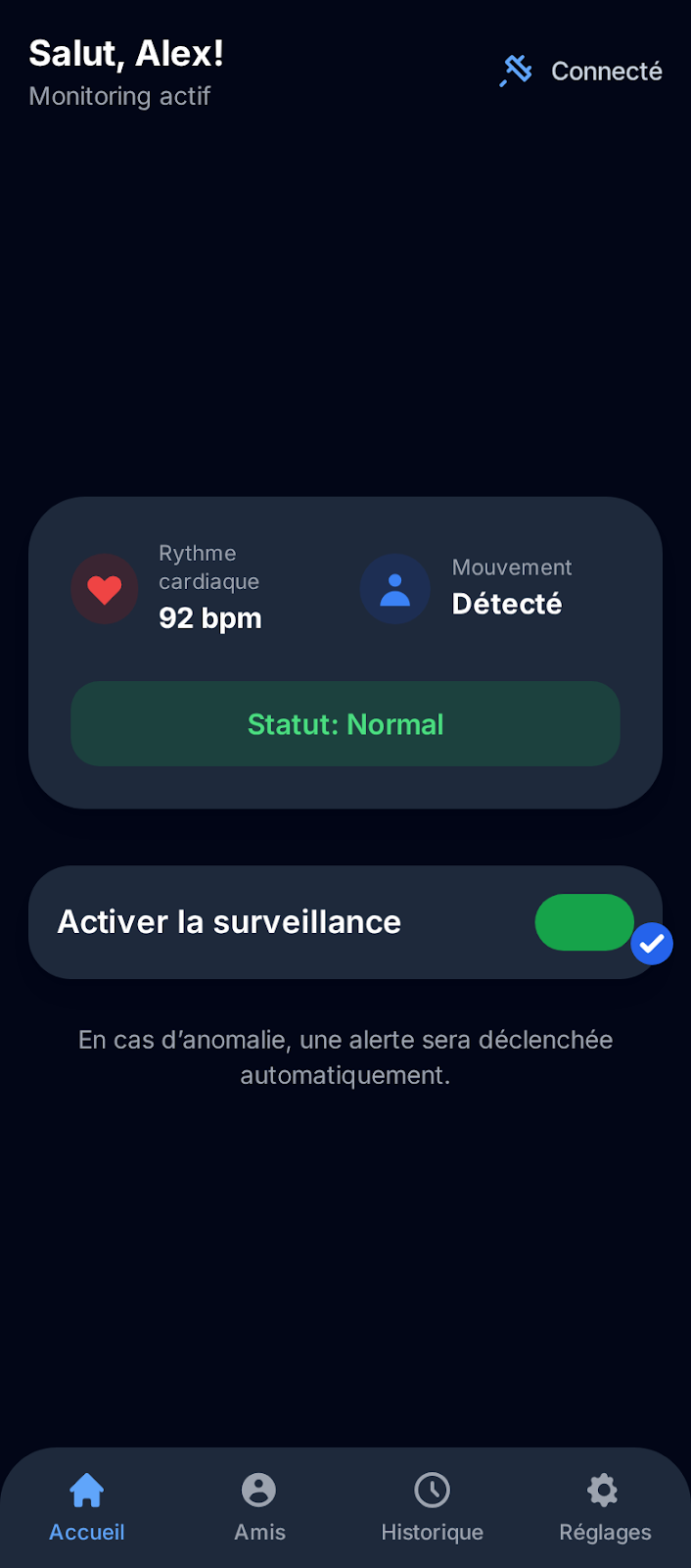 IoT pairing, écran 2